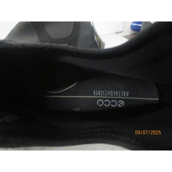 USED ECCO Womens Black Waterproof Solice Gtx Round Toe Leather Boots,BLK,10-10.5 - Picture 7 of 10